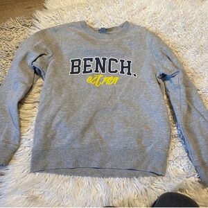Bench Gray and Yellow Crewneck Men's Sweater
